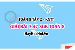 Bài 7.47 SGK Toán 8 Tập 2 Kết nối tri thức
